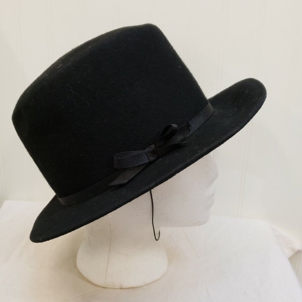 Classic Vintage Black Bullman Americana USA Eaton's Fashion's Felt Hat